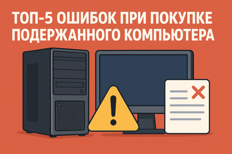 Топ-5 ошибок при покупке подержанного компьютера (и как их избежать)