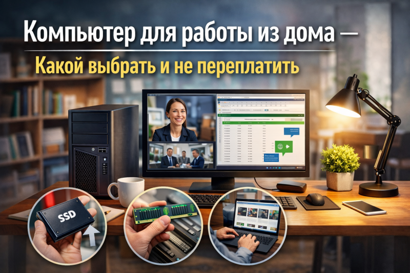 Компьютер для работы из дома — какой выбрать и не переплатить
