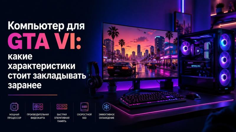 Компьютер для GTA VI: какие характеристики стоит закладывать заранее