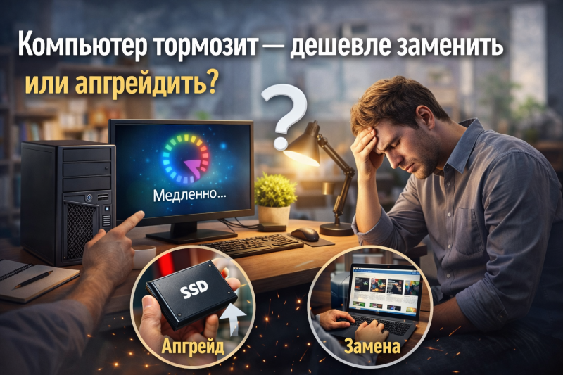 Компьютер тормозит — купить новый или обновить старый?
