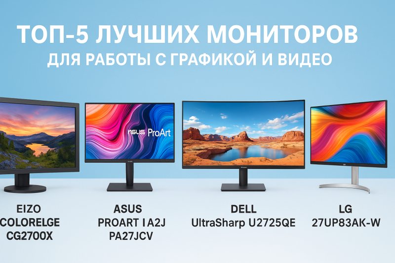 Топ-5 лучших мониторов для работы с графикой и видео: обзор характеристик и функций.